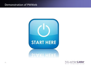 Demonstration of PMWeb
17
 