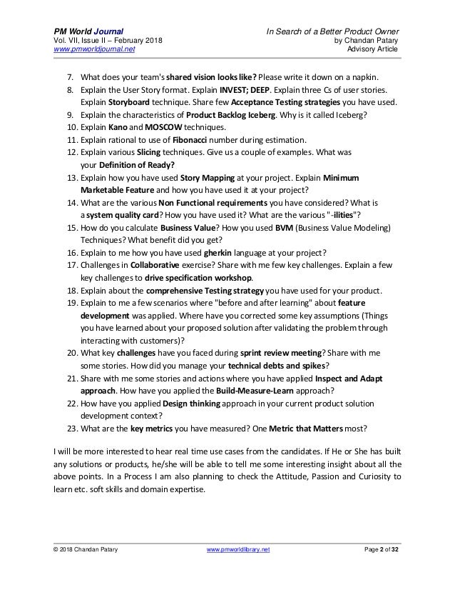 In Search Of A Better Product Owner