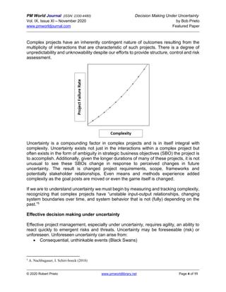 Decision Making Under Uncertainty | PDF