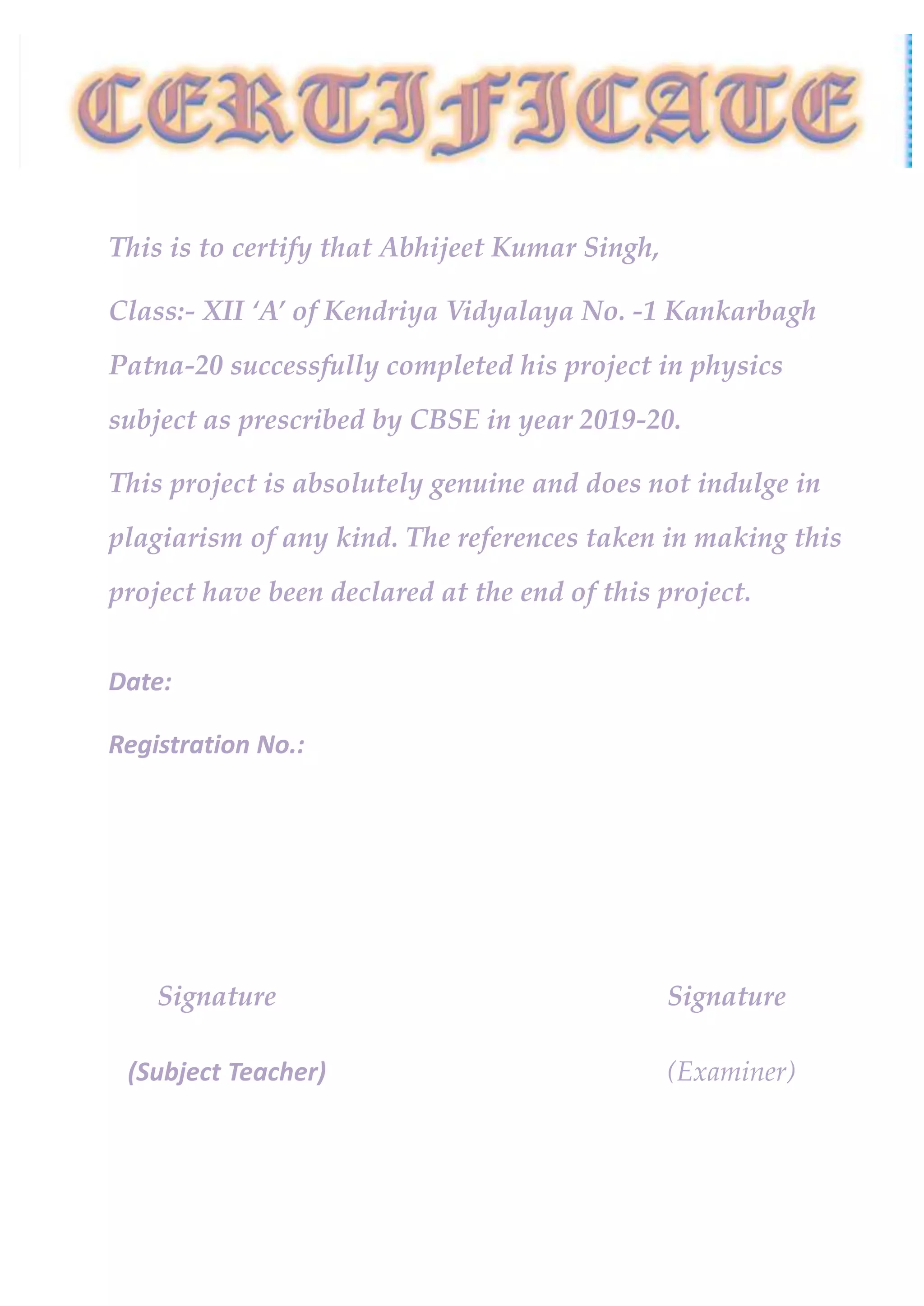 Pn junction diode class 12 investegatory project PDF