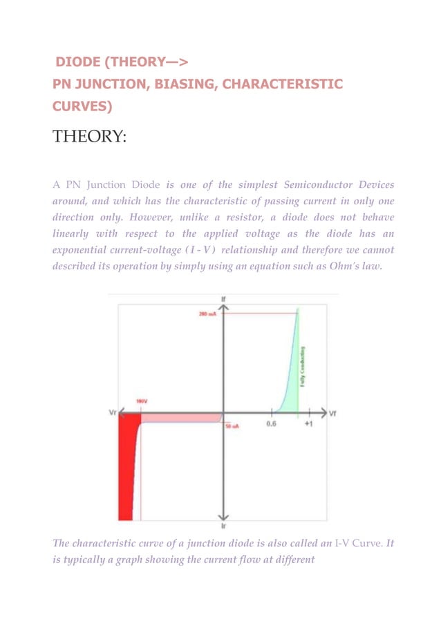 Pn junction diode class 12 investegatory project PDF