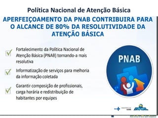 Política Nacional de Atenção Básica
Política Nacional de Atenção Básica
 