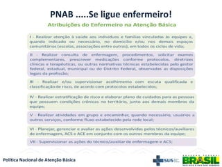 Política Nacional de Atenção Básica
PNAB .....Se ligue enfermeiro!
 