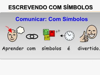 ESCREVENDO COM SÍMBOLOS
 