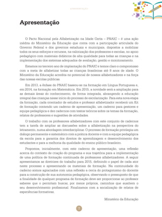 PDF) O Pacto Nacional Para a Alfabetização Na Idade Certa Como Ação  Inovadora Para O Letramento De Crianças No Brasil