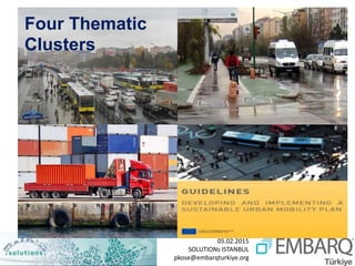 05.02.2015
SOLUTIONs ISTANBUL
pkose@embarqturkiye.org
Four Thematic
Clusters
 