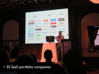~ 35 SaaS portfolio companies 
 