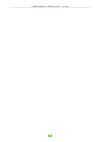 PLAN NATIONAL DE DEVELOPPEMENT  