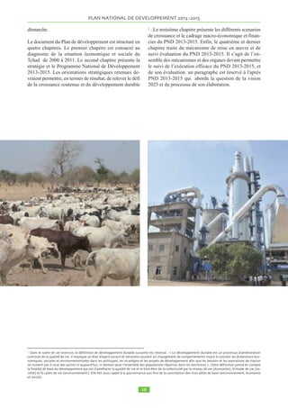 PLAN NATIONAL DE DEVELOPPEMENT  