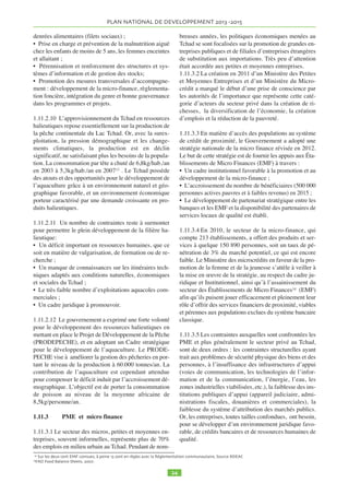 PLAN NATIONAL DE DEVELOPPEMENT  