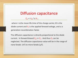 PN JUNCTION DIODE CONSTRUCTION AND VI CHARACTERISTICS | PPTX