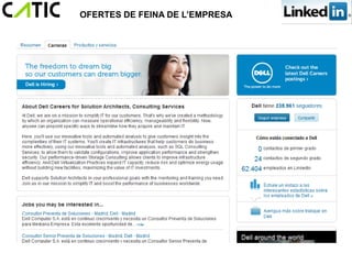 OFERTES DE FEINA DE L’EMPRESA
 