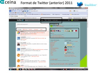 Format de Twitter (anterior) 2011
 