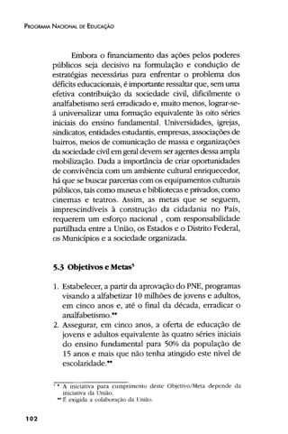 Plano Nacional de Educação 2001