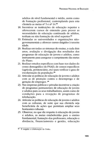 Plano Nacional de Educação 2001