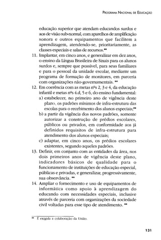 Plano Nacional de Educação 2001