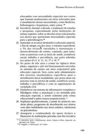Plano Nacional de Educação 2001