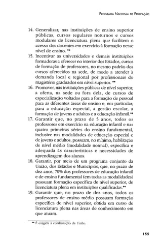 Plano Nacional de Educação 2001