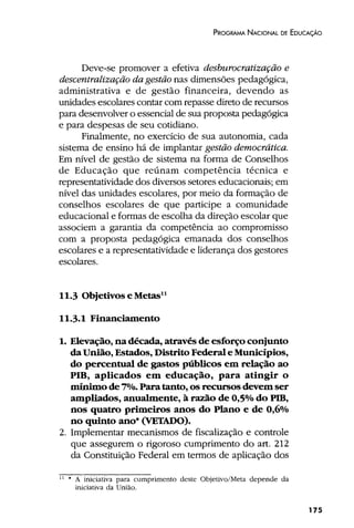 Plano Nacional de Educação 2001