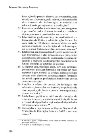 Plano Nacional de Educação 2001