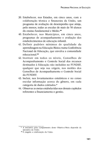 Plano Nacional de Educação 2001