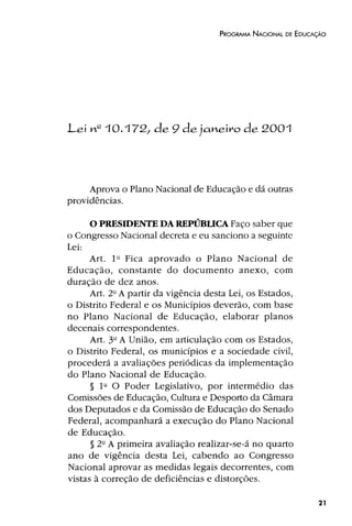 Plano Nacional de Educação 2001