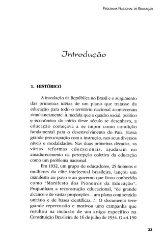 Plano Nacional de Educação 2001