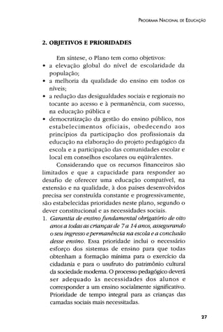 Plano Nacional de Educação 2001