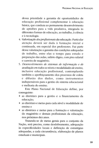 Plano Nacional de Educação 2001