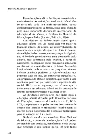 Plano Nacional de Educação 2001