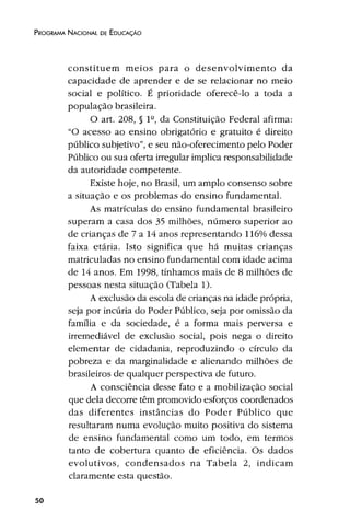 Plano Nacional de Educação 2001