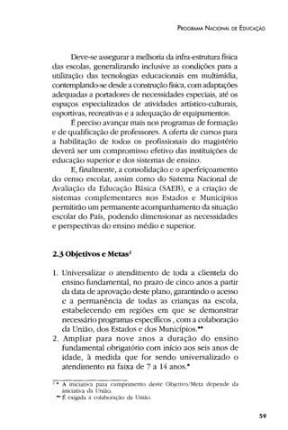 Plano Nacional de Educação 2001