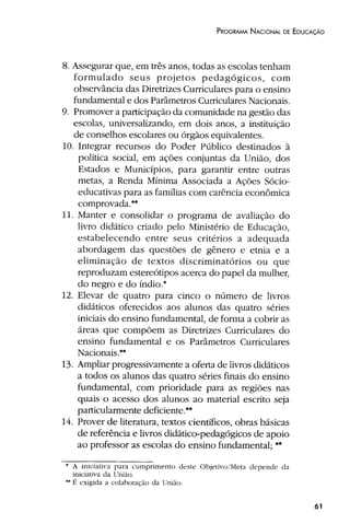 Plano Nacional de Educação 2001