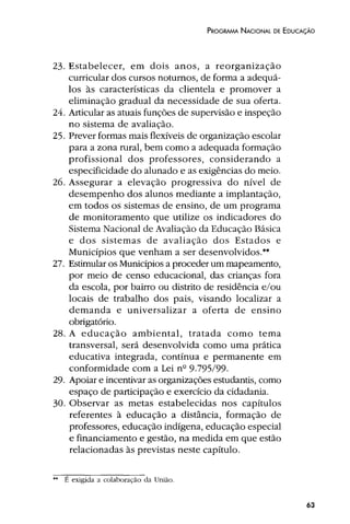 Plano Nacional de Educação 2001