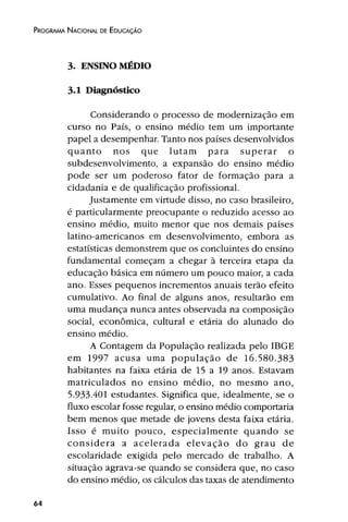 Plano Nacional de Educação 2001