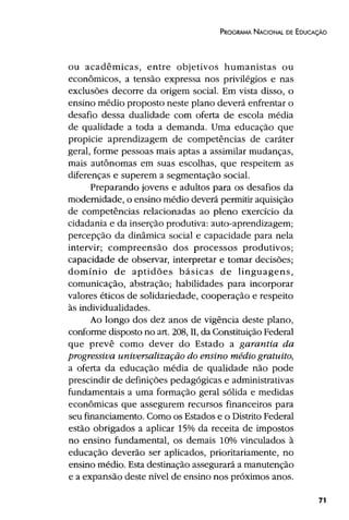 Plano Nacional de Educação 2001