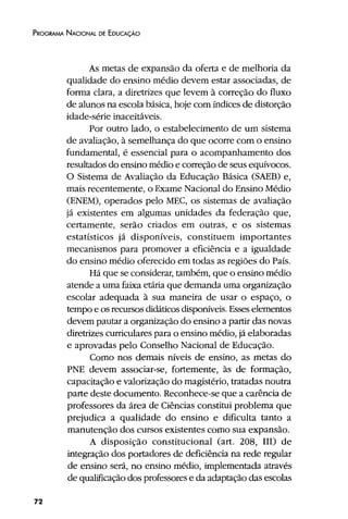 Plano Nacional de Educação 2001