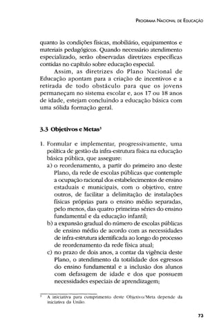 Plano Nacional de Educação 2001