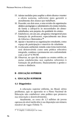 Plano Nacional de Educação 2001