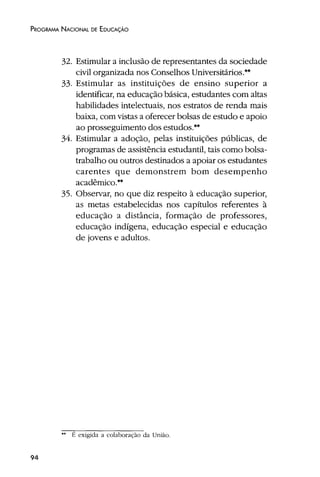 Plano Nacional de Educação 2001