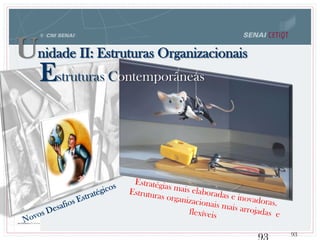 93
Unidade II: Estruturas Organizacionais
Estruturas Contemporâneas
 