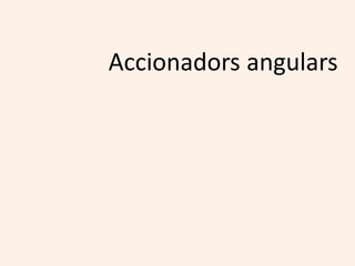 Accionadors angulars
 