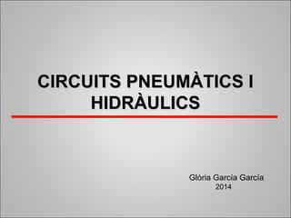 CCIIRRCCUUIITTSS PPNNEEUUMMÀÀTTIICCSS II 
HHIIDDRRÀÀUULLIICCSS 
Glòria García García 
2014 
 