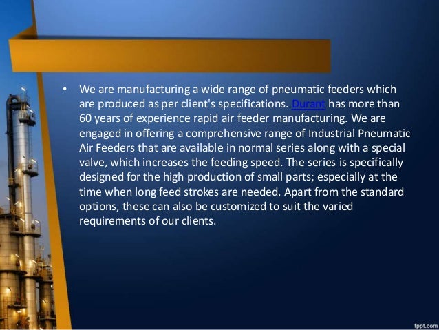 Pneumatic Air Feeder Industrial Pneumatic Feeders