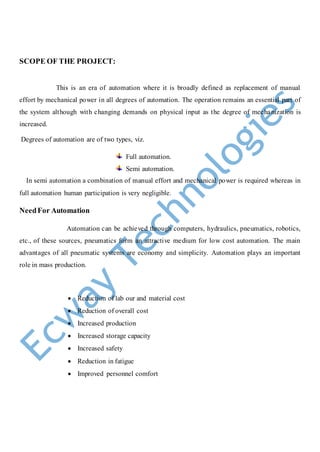 Project Scope For Assembly Machine Example Pneumatic can crusher | DOCX