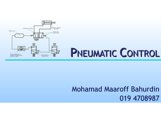 P NEUMATIC  C ONTROL Mohamad Maaroff Bahurdin 019 4708987 