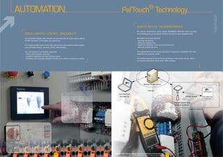 26 27www.palamaticprocess.com/powder-machine/automation-and-control-plc-pal-touch
Downloadable videos & plans on our website
AUTOMATION
26
Pal’Touch®
Technology
Automation
 
