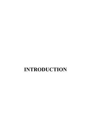 INTRODUCTION
 