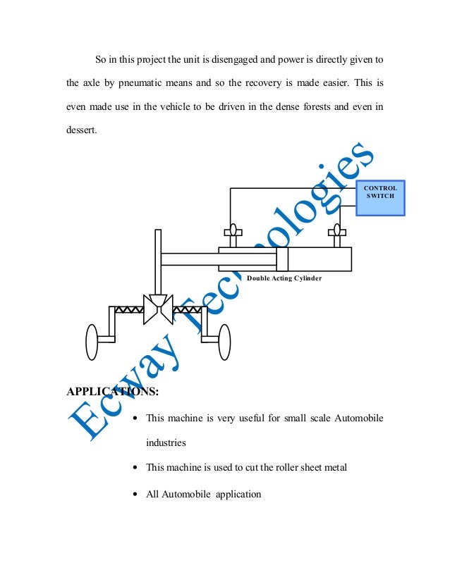 Pneumatic differential unit locking
