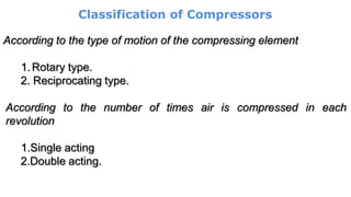 Types of compressors | PPTX | Technology & Computing